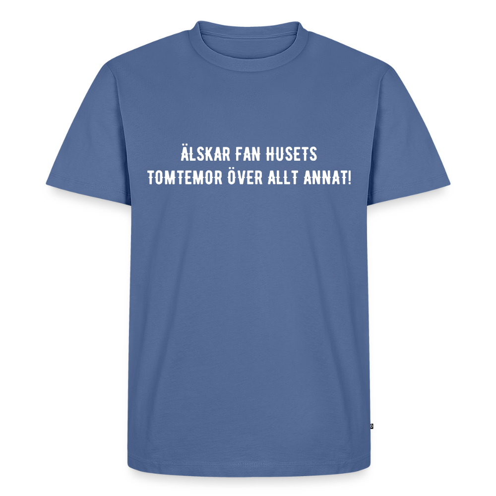 ÄLSKAR FAN HUSETS TOMTEMOR Men’s Premium T-Shirt - stone blue
