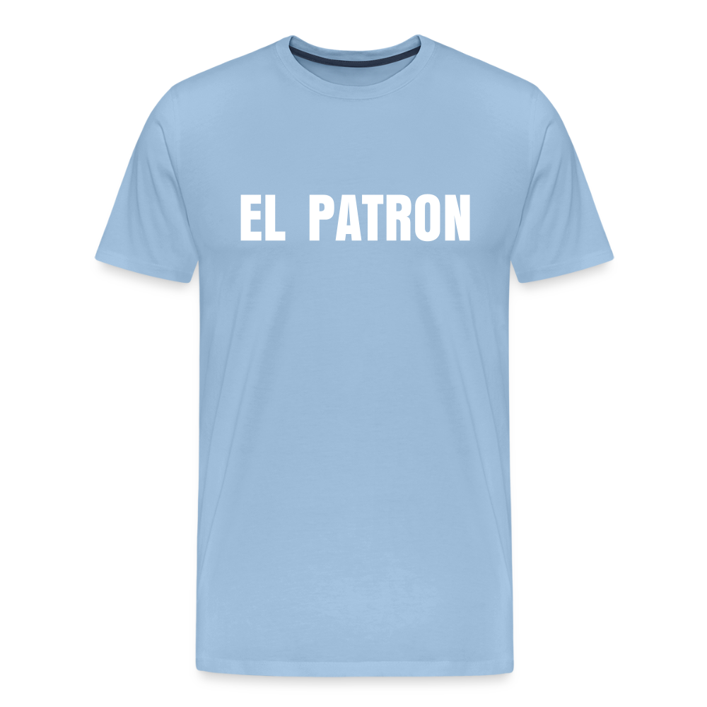 EL PATRON premium T-Shirt herr - sky