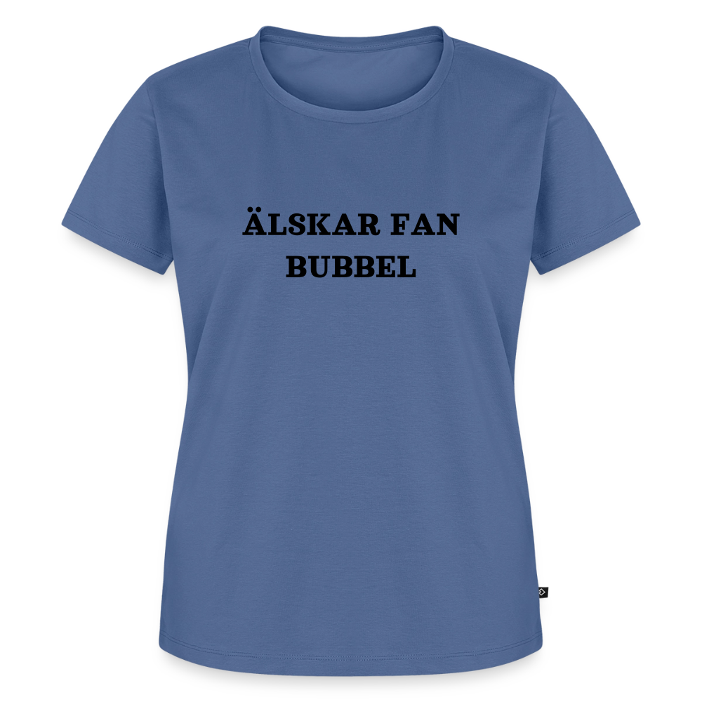 ÄLSKAR FAN BUBBEL premium T-Shirt dam - stone blue