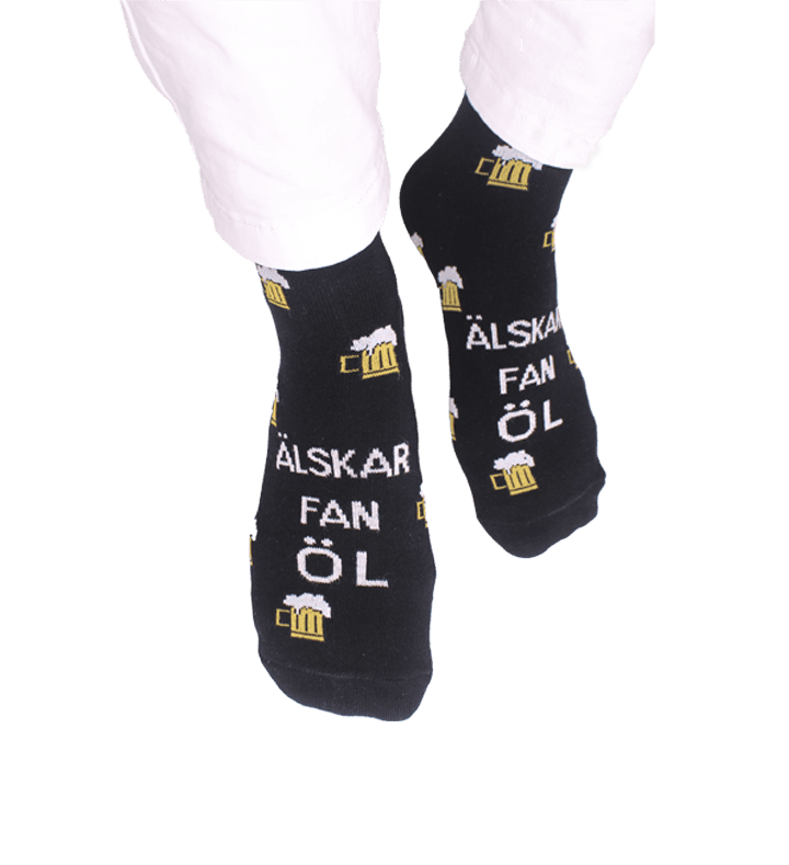 Gift bag with love fuck beer socks