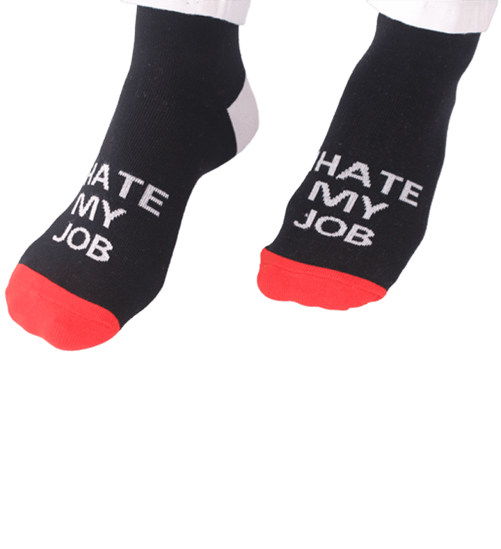 I hadet mine jobstrømper