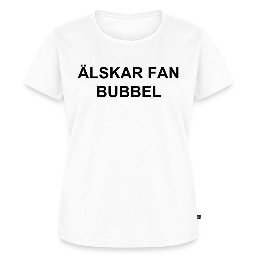 ÄLSKAR FAN BUBBEL premium T-Shirt dam - white