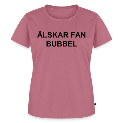 ÄLSKAR FAN BUBBEL premium T-Shirt dam - mauve