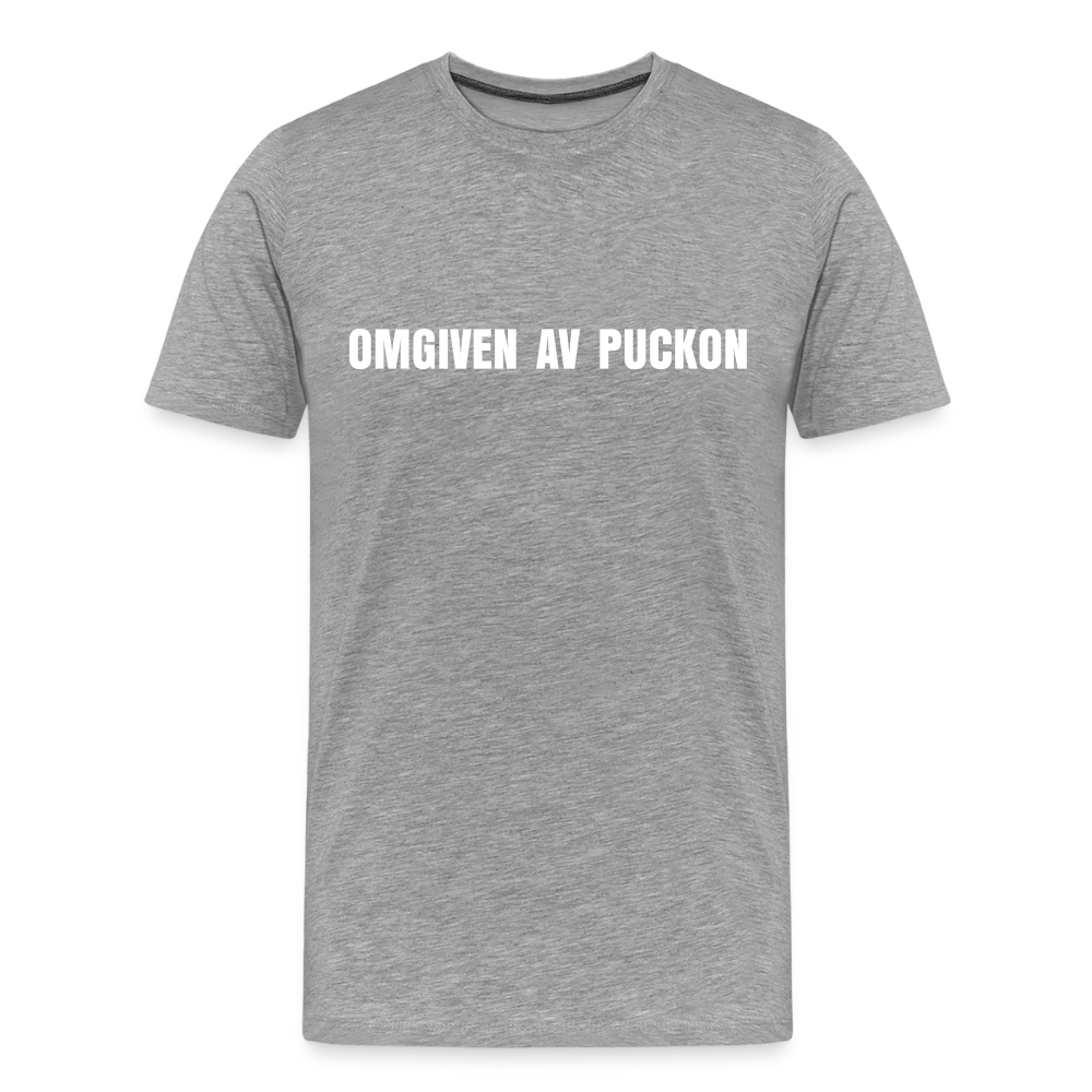 OMGIVEN AV PUCKON premium T-Shirt herr - heather grey