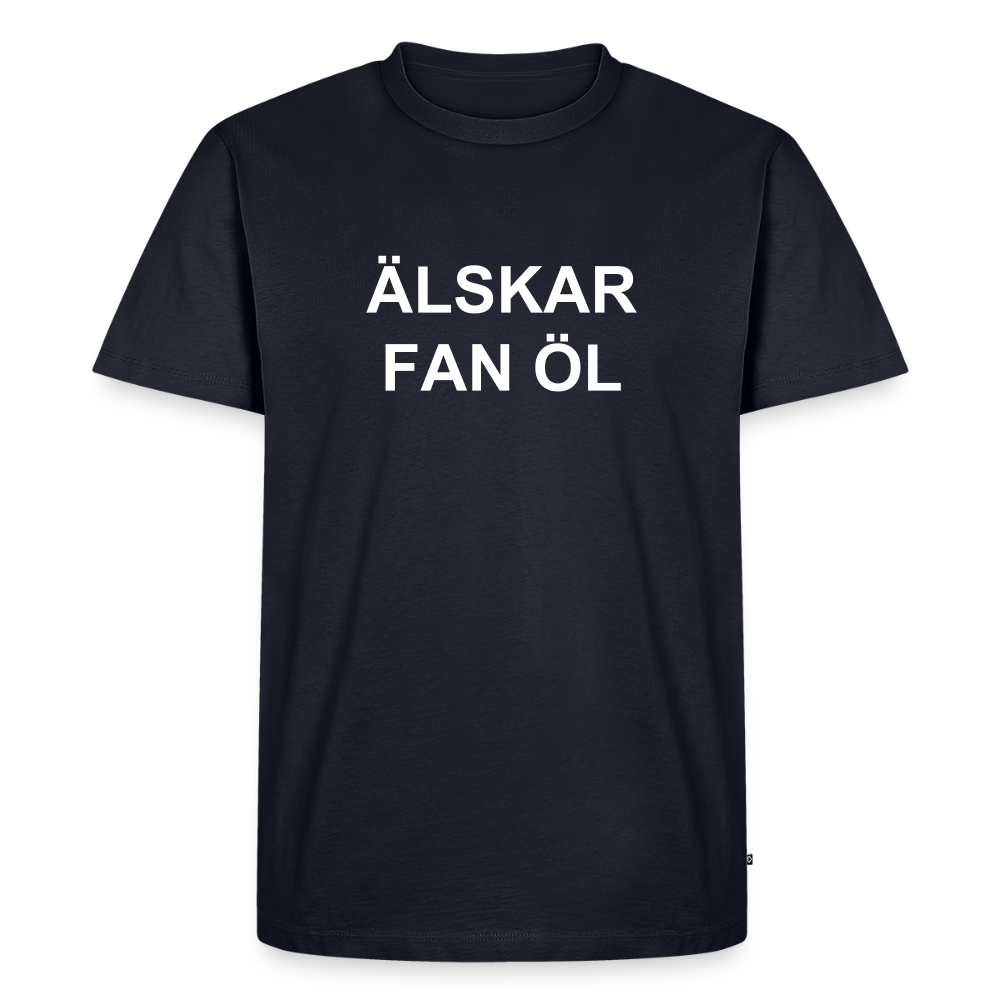 ÄLSKAR FAN ÖL premium T-Shirt herr - navy