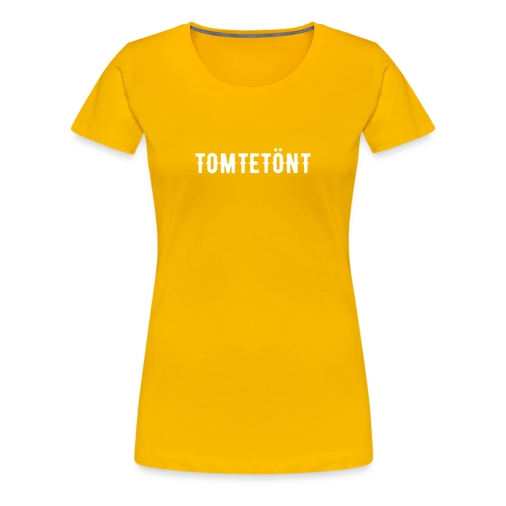 TOMTETÖNT Women’s Premium T-Shirt - sun yellow