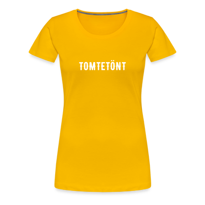 TOMTETÖNT Women’s Premium T-Shirt - sun yellow