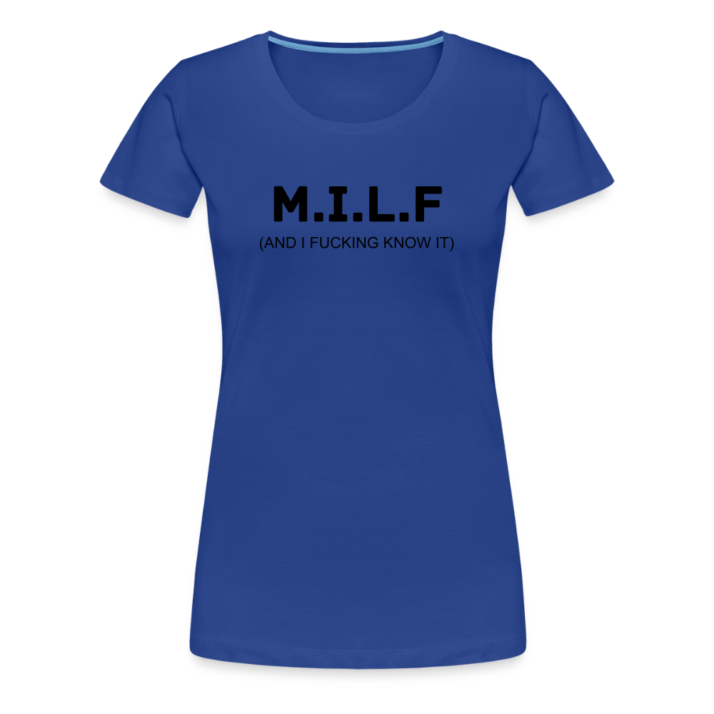 M.I.L.F premium T-Shirt dam - royal blue