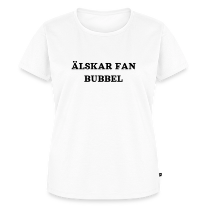 ÄLSKAR FAN BUBBEL premium T-Shirt dam - white