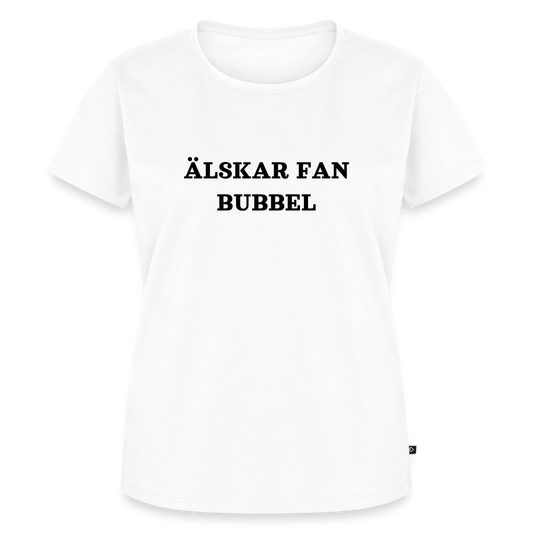 ÄLSKAR FAN BUBBEL premium T-Shirt dam - white