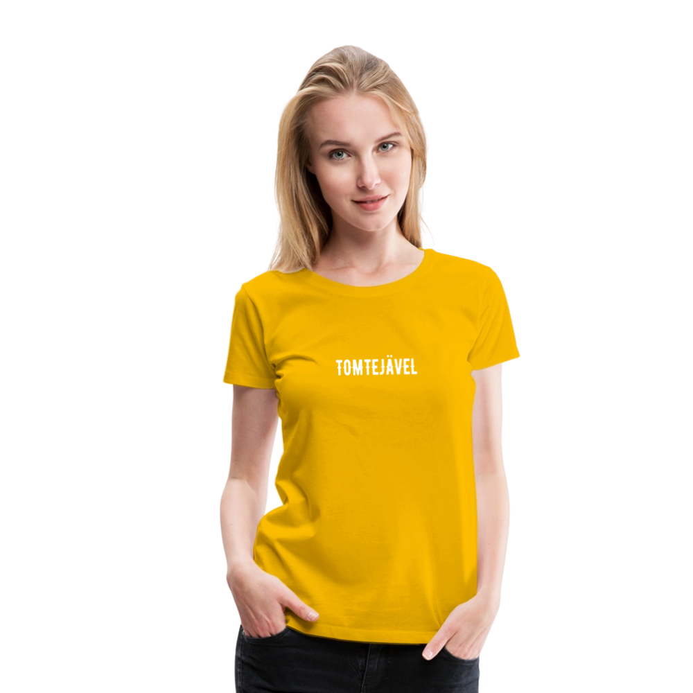 TOMTEJÄVEL Women’s Premium T-Shirt - sun yellow