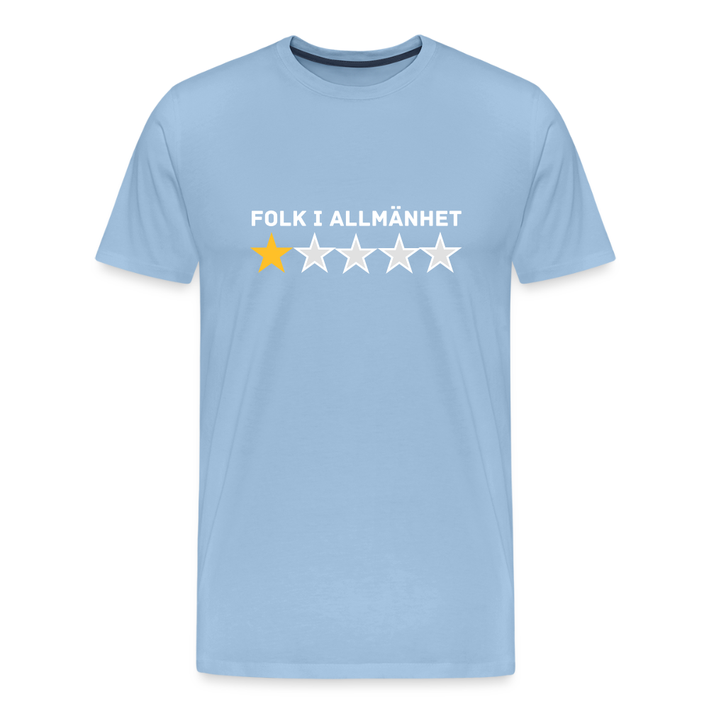 FOLK I ALLMÄNHET Men’s Premium T-Shirt - sky