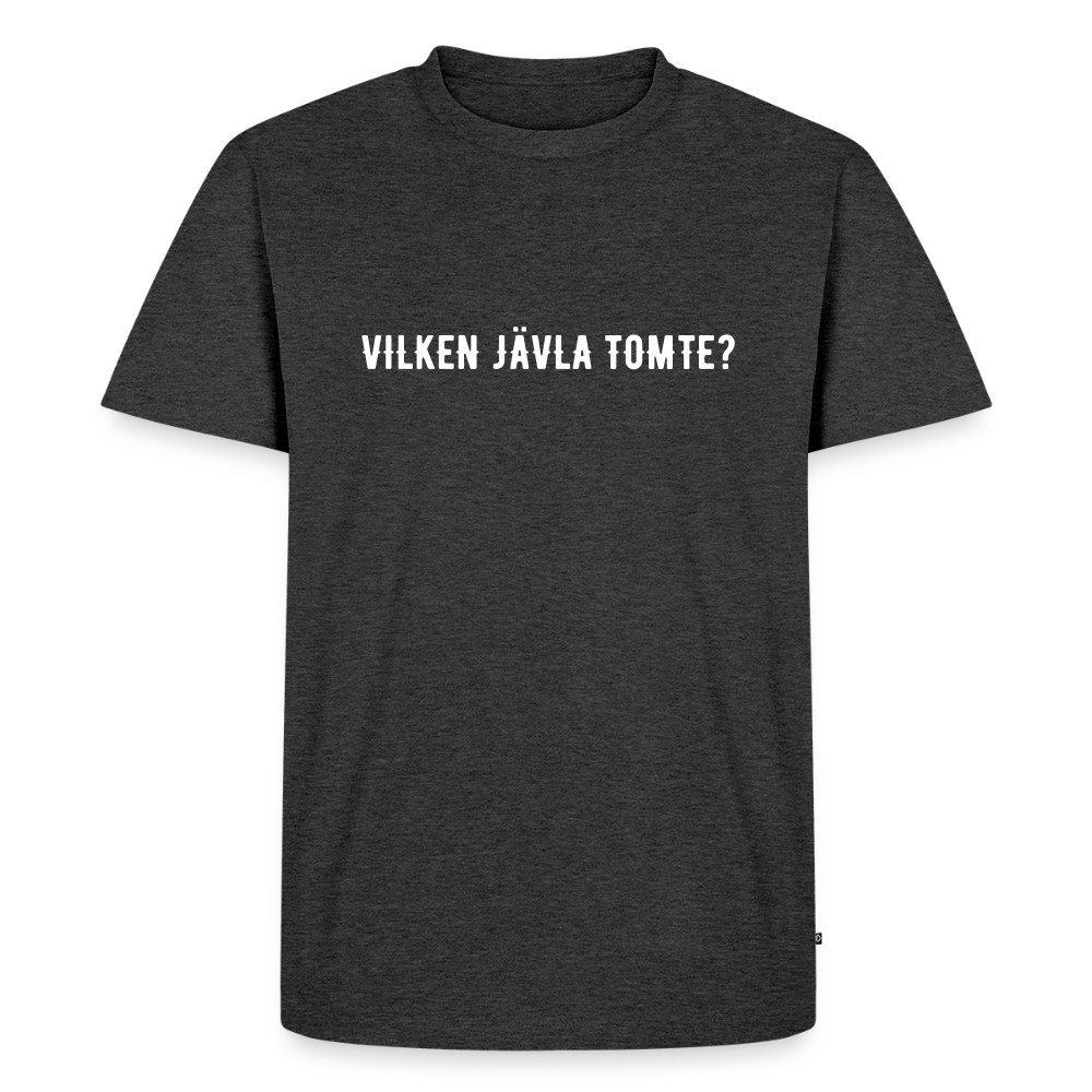 VILKEN JÄVLA TOMTE? Men’s Premium T-Shirt - heather anthracite