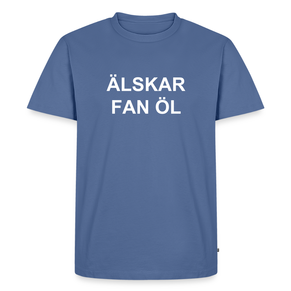 ÄLSKAR FAN ÖL premium T-Shirt herr - stone blue