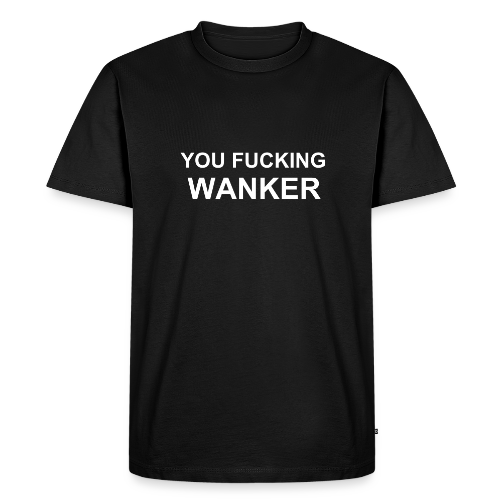 FUCKING WANKER premium T-Shirt herr - black