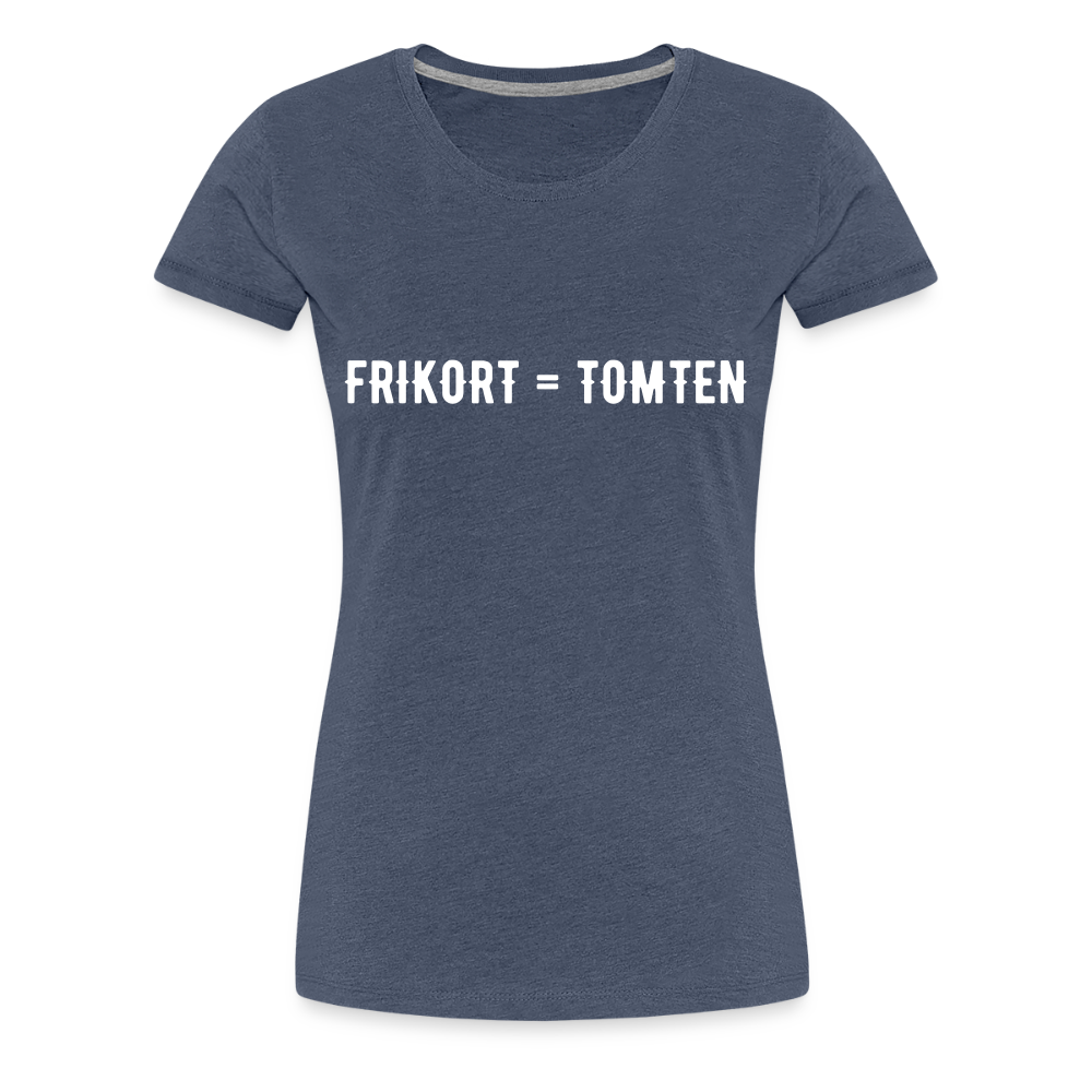 FRIKORT = TOMTEN Women’s Premium T-Shirt - heather blue