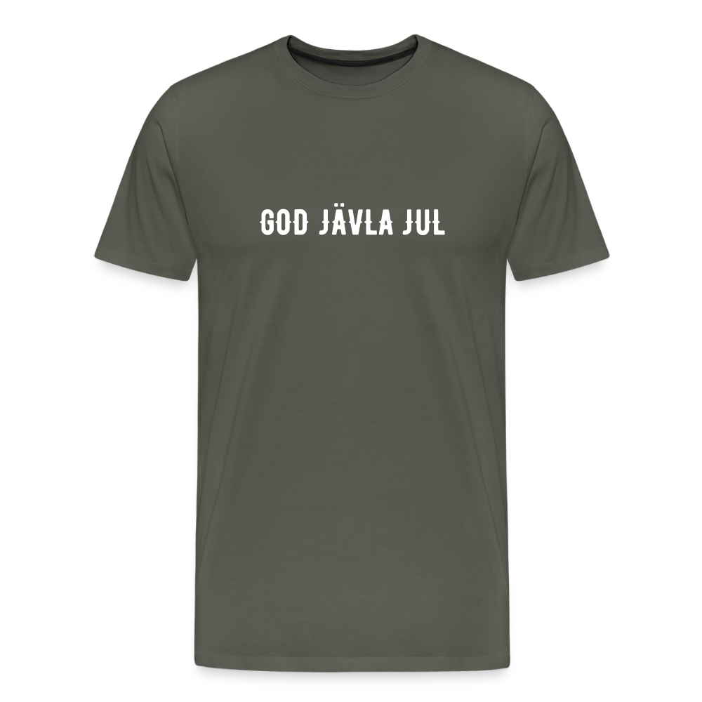 GOD JÄVLA JUL  Men’s Premium T-Shirt - asphalt