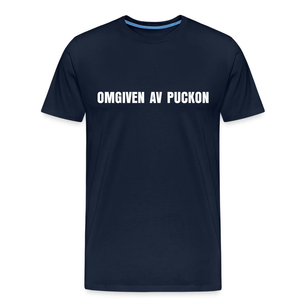 OMGIVEN AV PUCKON premium T-Shirt herr - navy