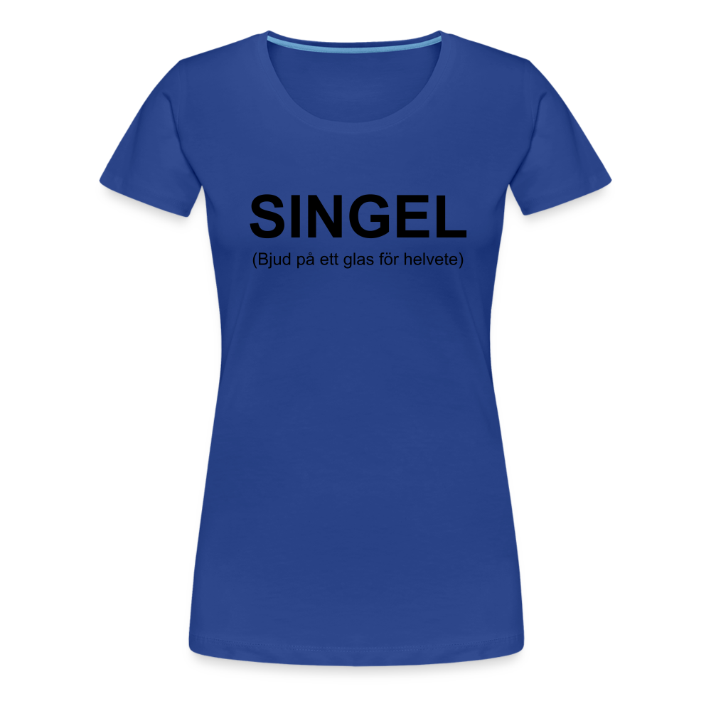 SINGEL premium T-Shirt dam - royal blue