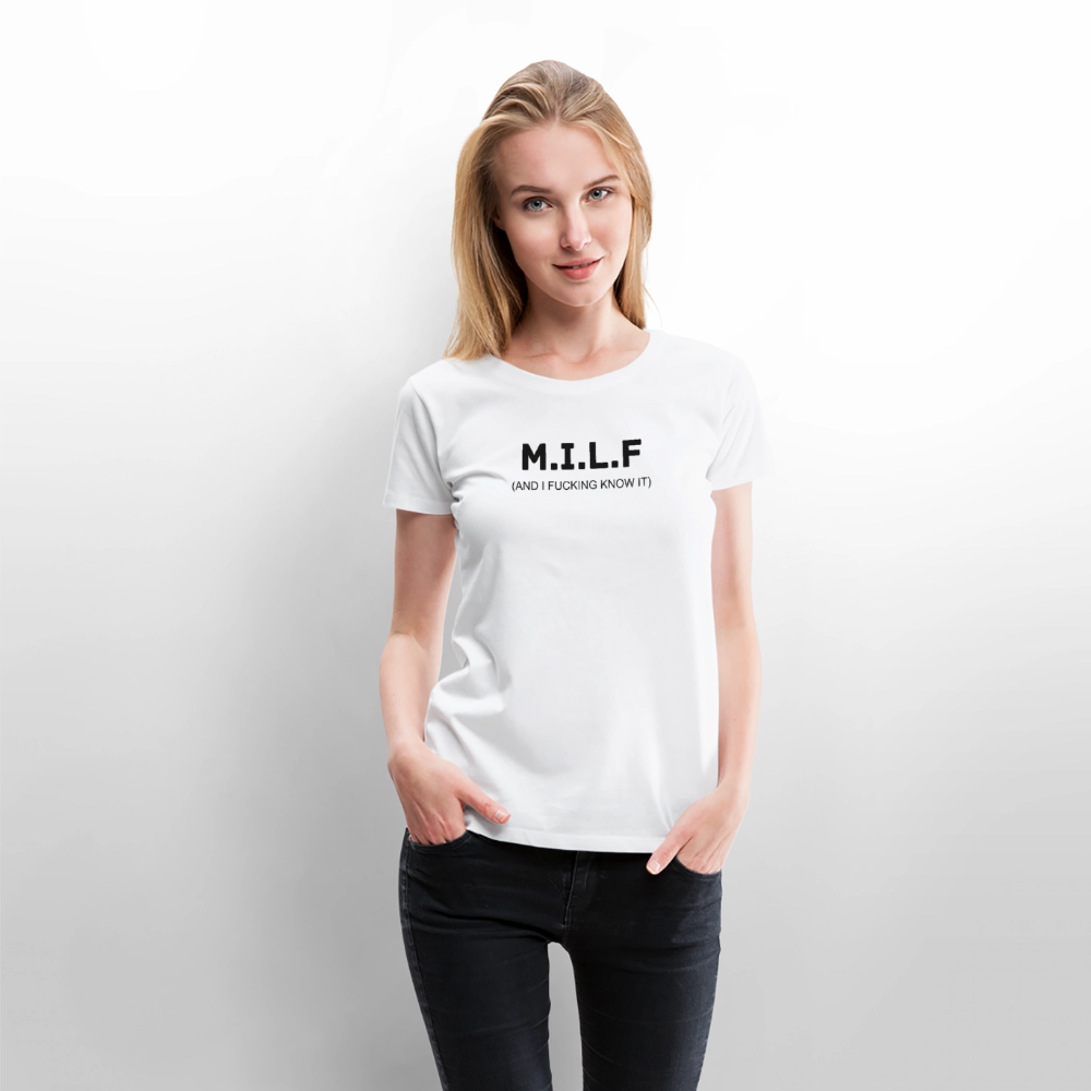 M.I.L.F premium T-Shirt dam - white