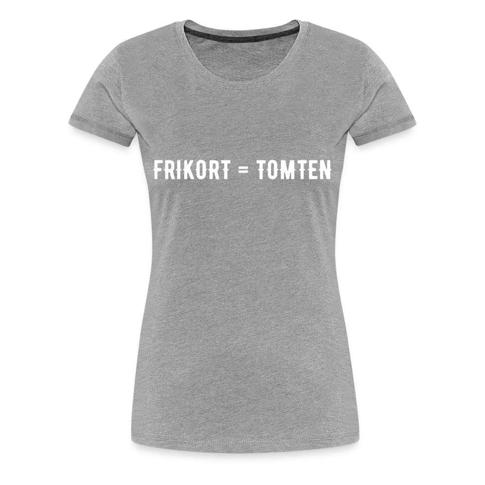 FRIKORT = TOMTEN Women’s Premium T-Shirt - heather grey