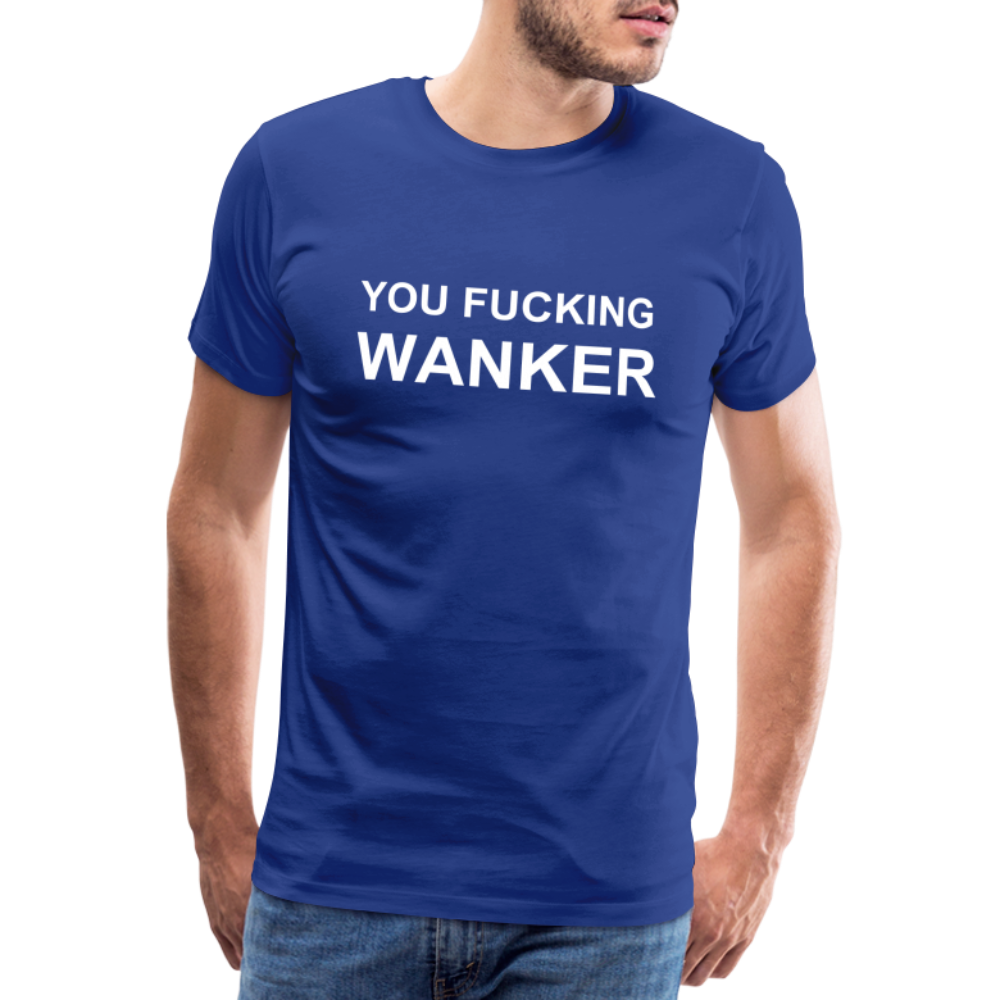 FUCKING WANKER premium T-Shirt herr - royal blue