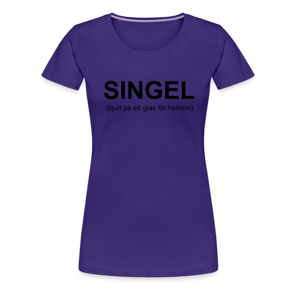 SINGEL premium T-Shirt dam - purple