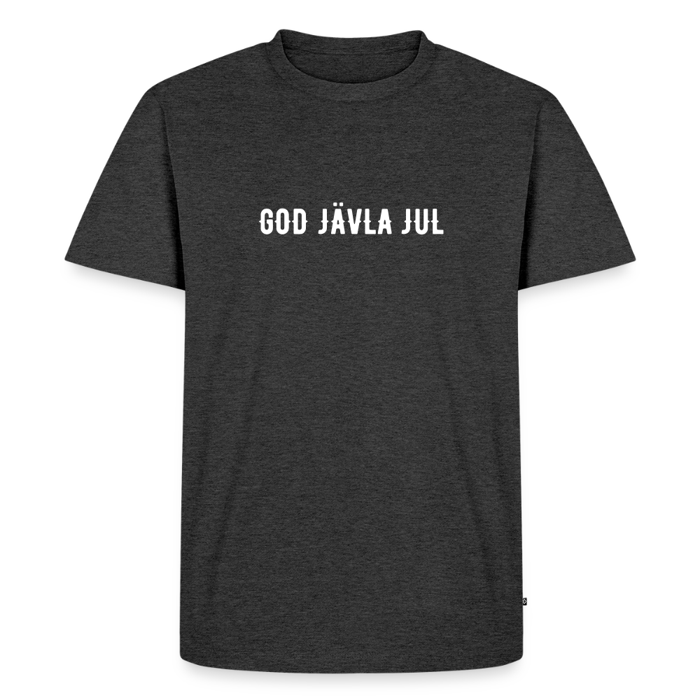 GOD JÄVLA JUL  Men’s Premium T-Shirt - heather anthracite