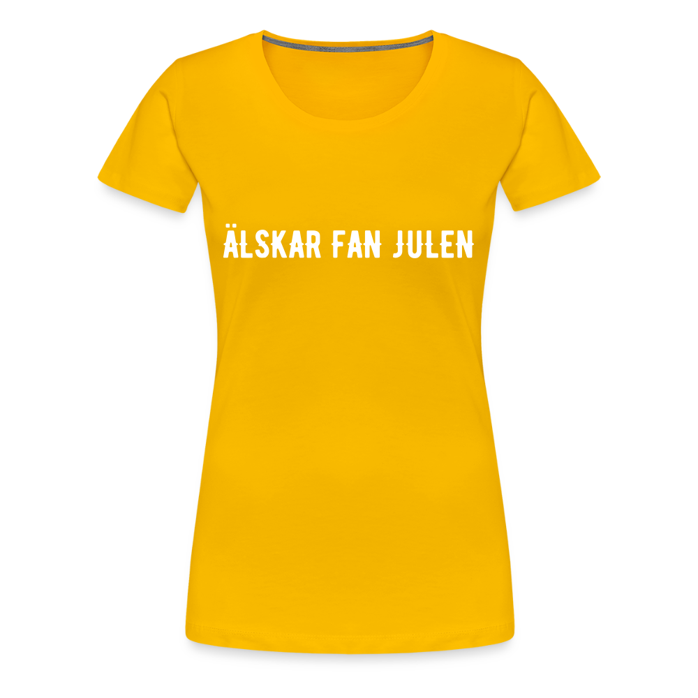 ÄLSKAR FAN JULEN Women’s Premium T-Shirt - sun yellow