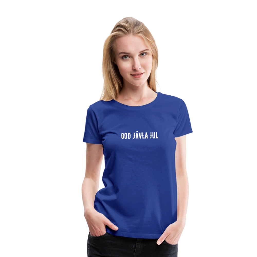 GOD JÄVLA JUL Women’s Premium T-Shirt - royal blue