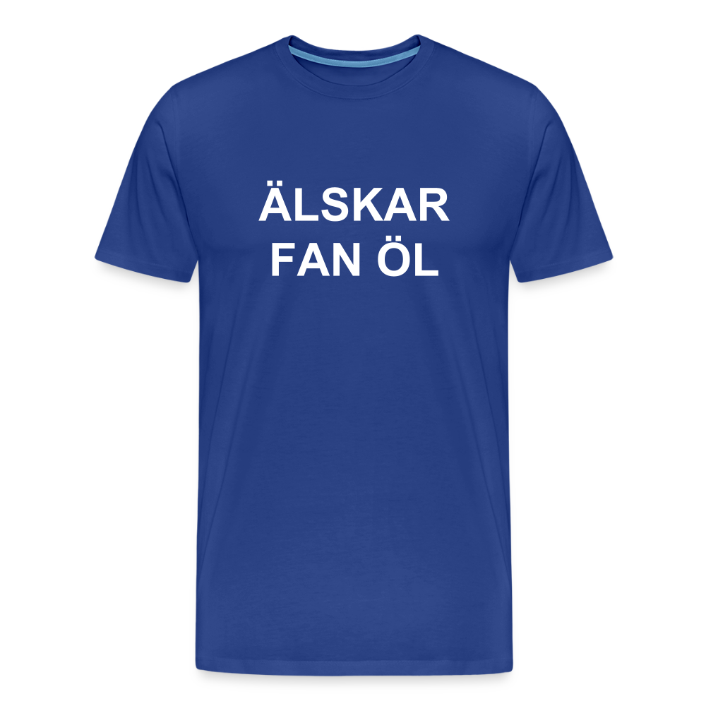 ÄLSKAR FAN ÖL premium T-Shirt herr - royal blue