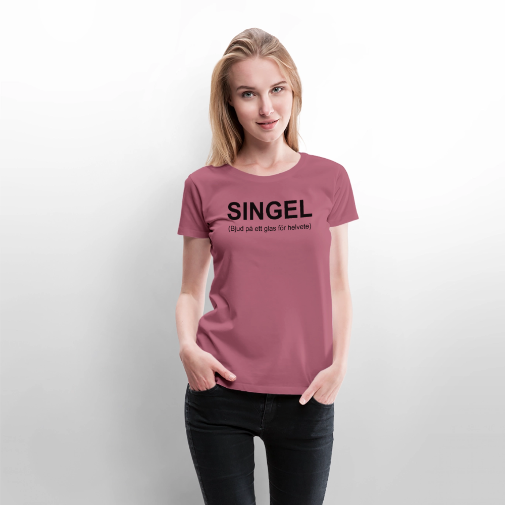 SINGEL premium T-Shirt dam - mauve