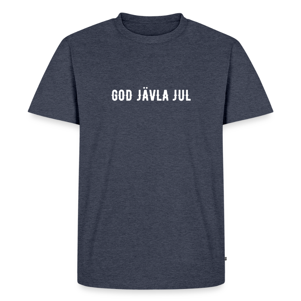 GOD JÄVLA JUL  Men’s Premium T-Shirt - heather denim