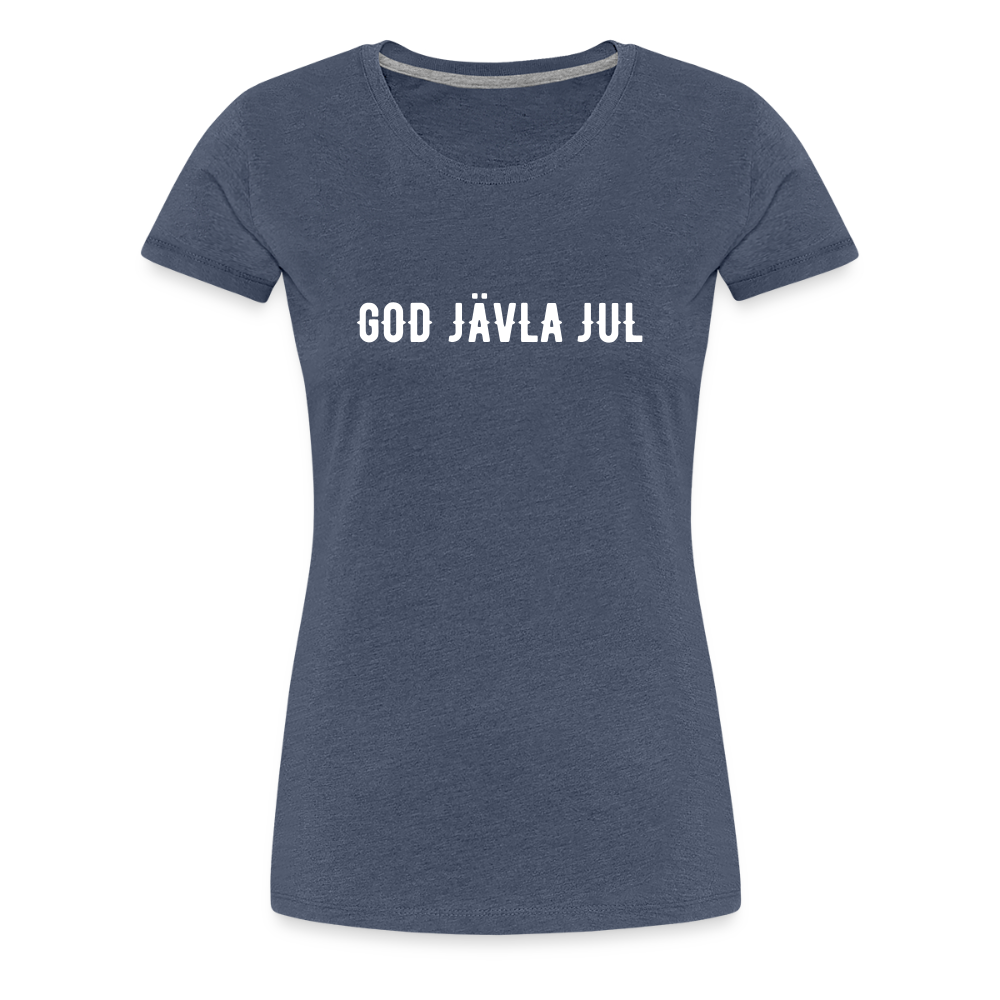 GOD JÄVLA JUL Women’s Premium T-Shirt - heather blue