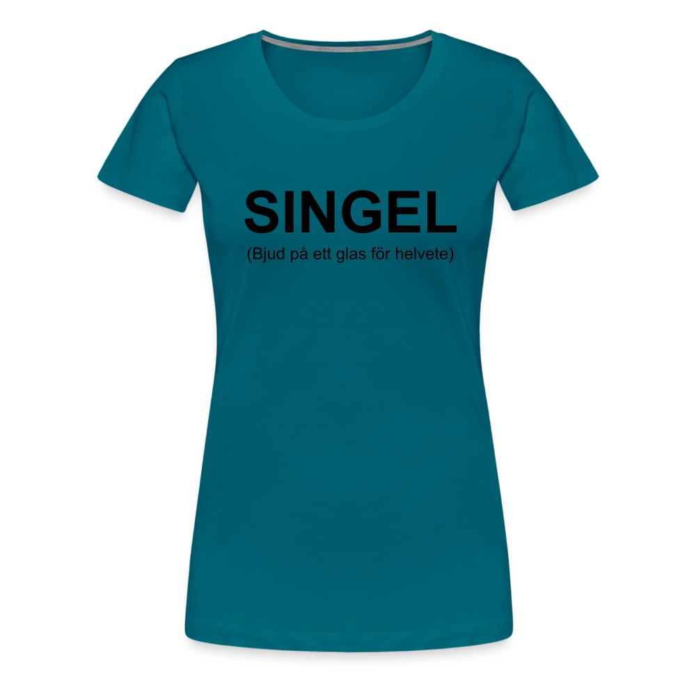 SINGEL premium T-Shirt dam - diva blue