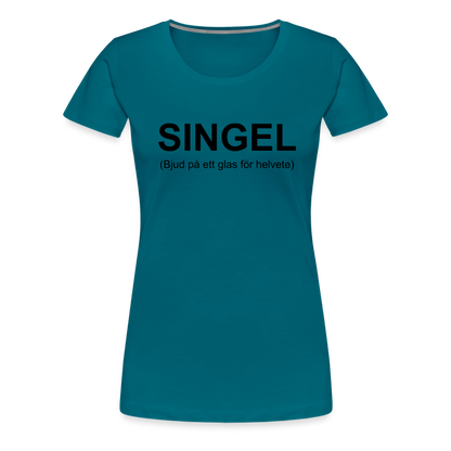 SINGEL premium T-Shirt dam - diva blue