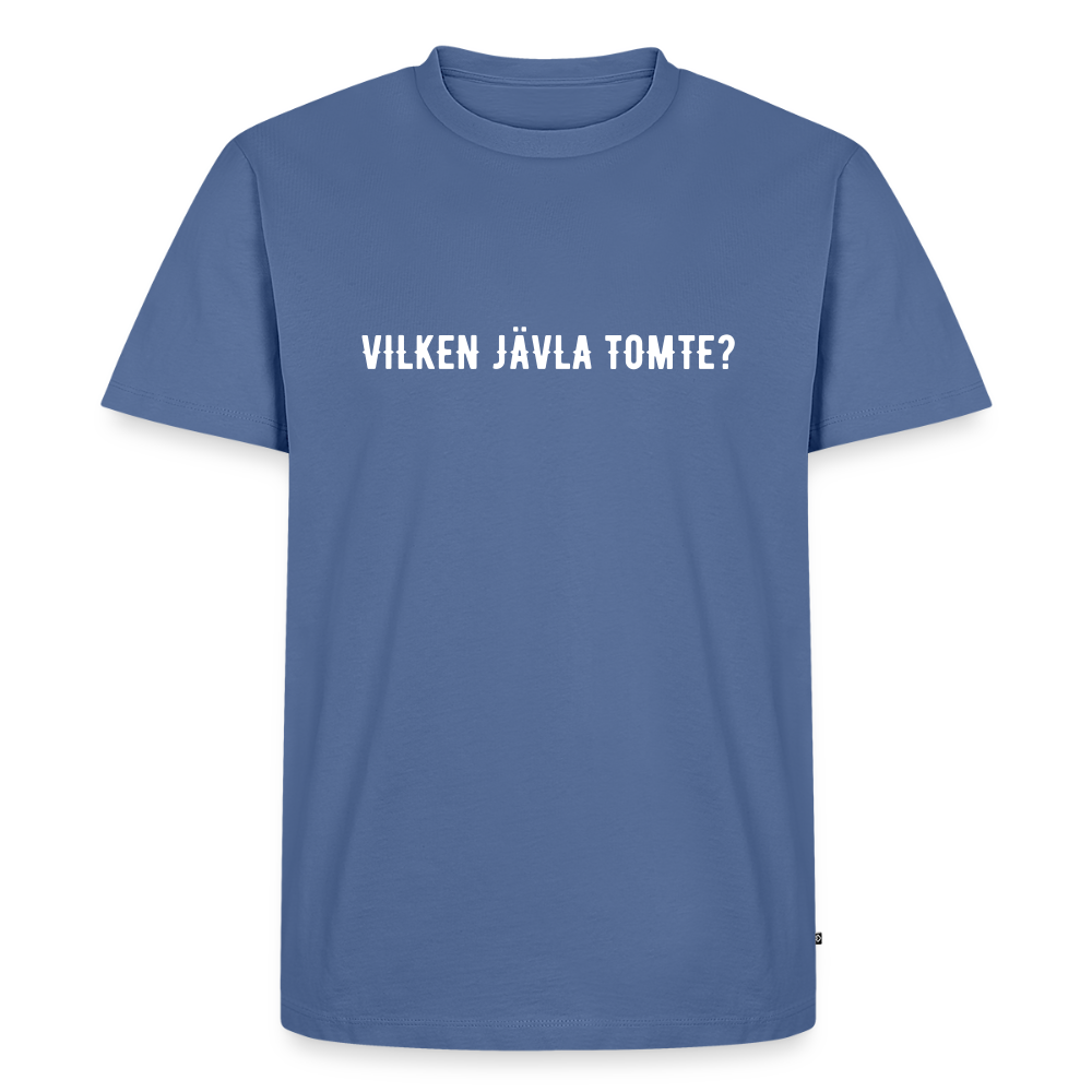 VILKEN JÄVLA TOMTE? Men’s Premium T-Shirt - stone blue