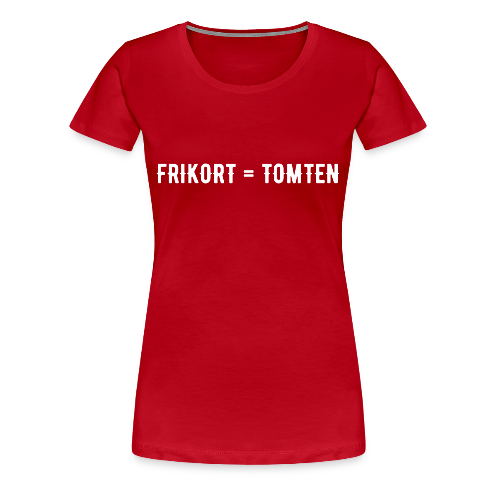 FRIKORT = TOMTEN Women’s Premium T-Shirt - red