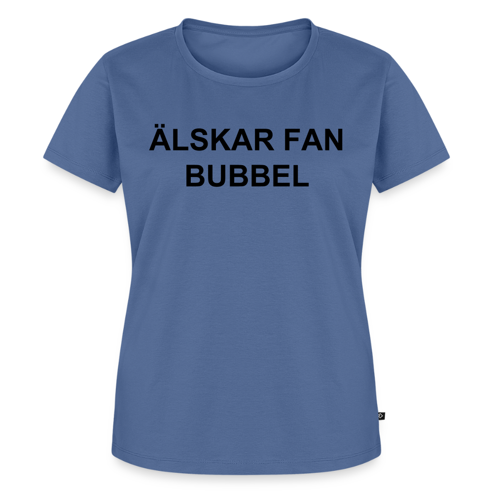 ÄLSKAR FAN BUBBEL premium T-Shirt dam - stone blue