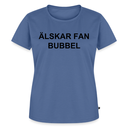 ÄLSKAR FAN BUBBEL premium T-Shirt dam - stone blue