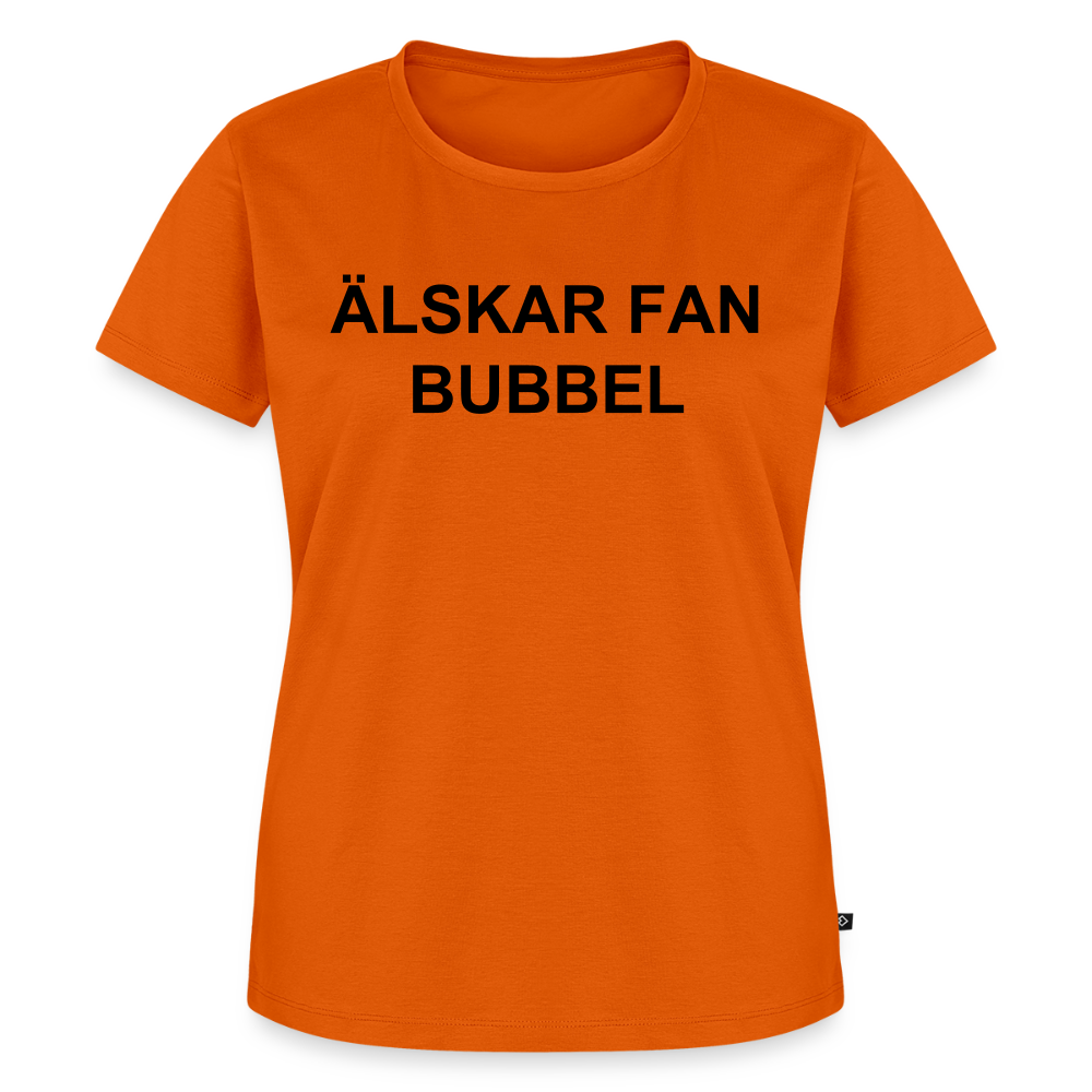 ÄLSKAR FAN BUBBEL premium T-Shirt dam - orange 