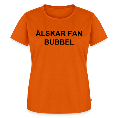 ÄLSKAR FAN BUBBEL premium T-Shirt dam - orange 
