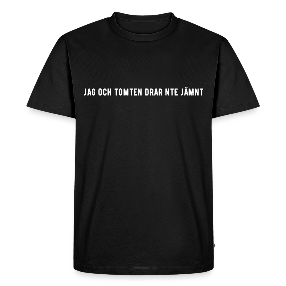 JAG OCH TOMTEN DRAR INTE JÄMNT Men’s Premium T-Shirt - black