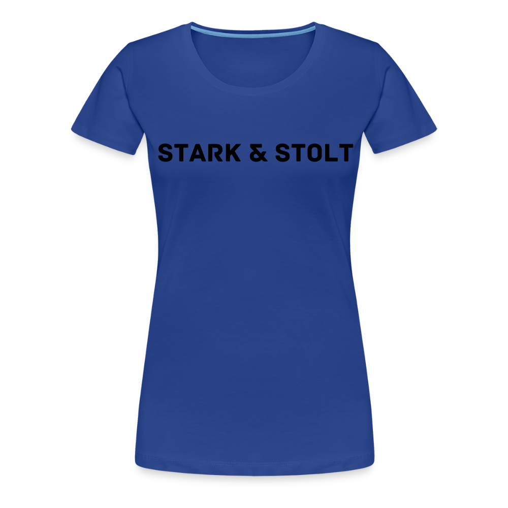 STARK & STOLT premium T-Shirt dam - royal blue
