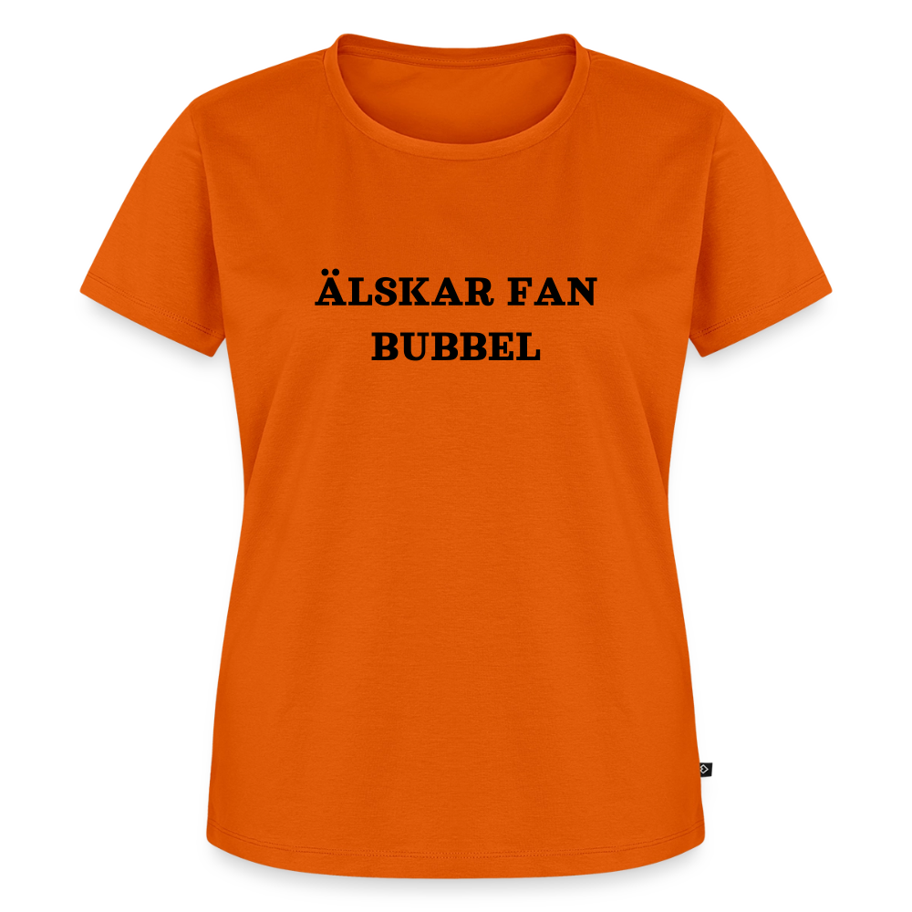 ÄLSKAR FAN BUBBEL premium T-Shirt dam - orange 
