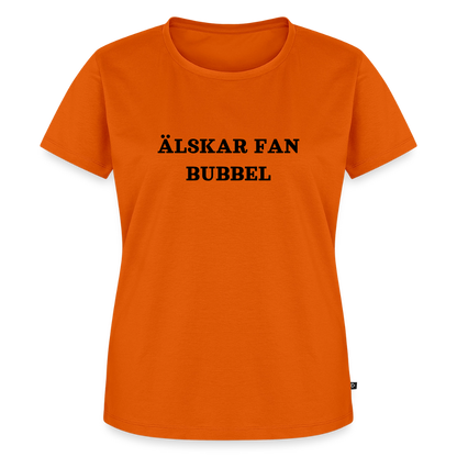 ÄLSKAR FAN BUBBEL premium T-Shirt dam - orange 