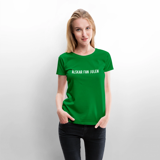ÄLSKAR FAN JULEN Women’s Premium T-Shirt - green