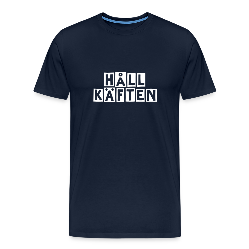 HÅLL KÄFTEN premium T-Shirt herr - navy