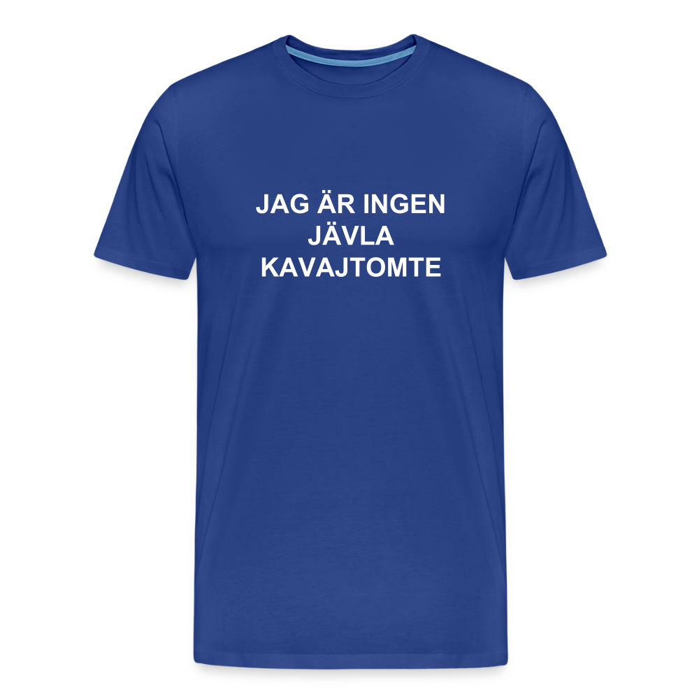 INGEN JÄVLA KAVAJTOMTE premium T-Shirt herr - royal blue