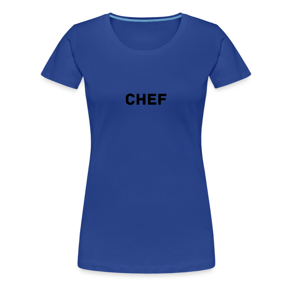 CHEF premium T-Shirt dam - royal blue